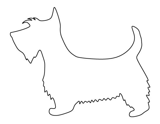 550x425 dog template dog drawing template - Dog Drawing Template