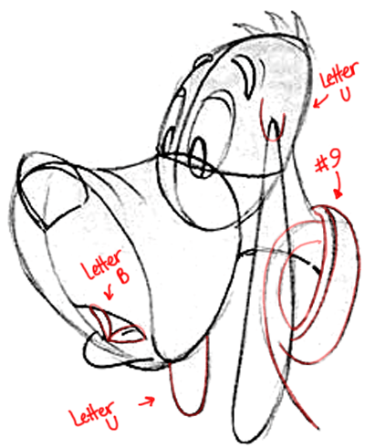 400x491 How To Draw Cartoon Dogs Face And Head In Easy Steps Lesson - Dog Face Cartoon Drawing