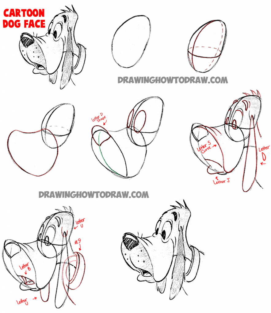 884x1024 How To Draw A Easy Dog - Dog Face Cartoon Drawing