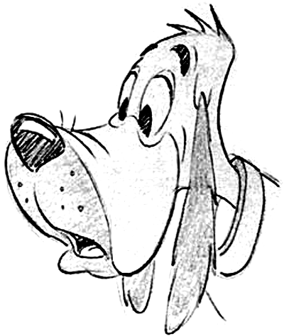 400x474 How To Draw Cartoon Dogs Face And Head In Easy Steps Lesson - Dog Face Drawing