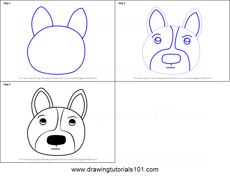 Dog Face Drawing Step By Step At Paintingvalley Com Explore Collection Of Dog Face Drawing Step By Step