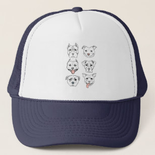 307x307 Dog Drawing Hats Caps Zazzle - Dog Face Line Drawing