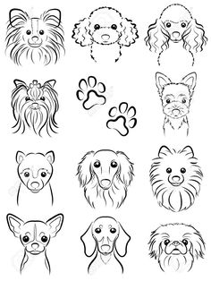 236x314 best dog line images crochet animals, crochet for dogs - Dog Face Line Drawing
