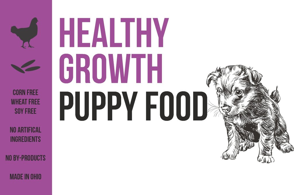 1024x682 healthy growth puppy food lake erie pet food co - Dog Food Drawing