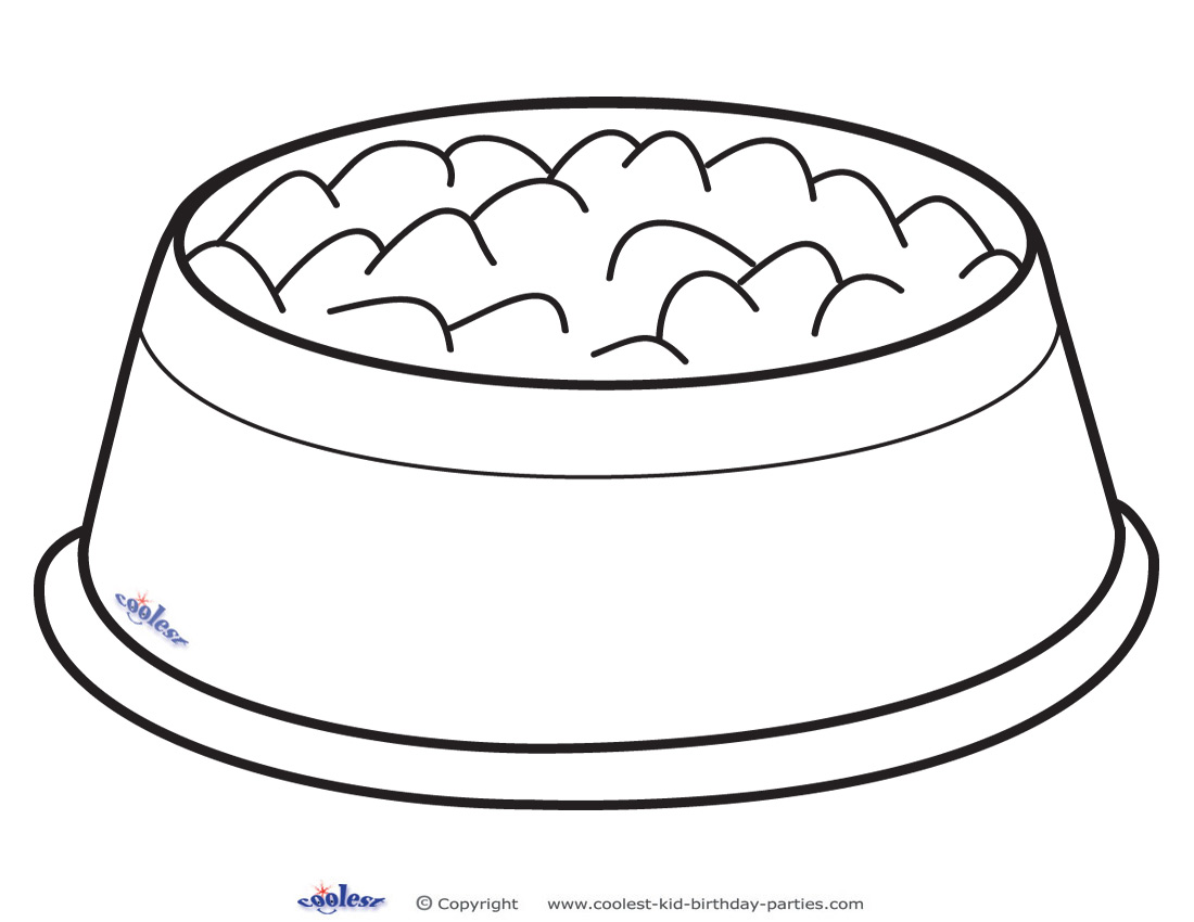 1100x850 Dog Food Bowl Drawing - Dog Food Drawing