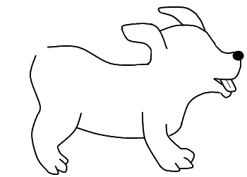 350x250 How To Draw A Dog - Dog For Drawing