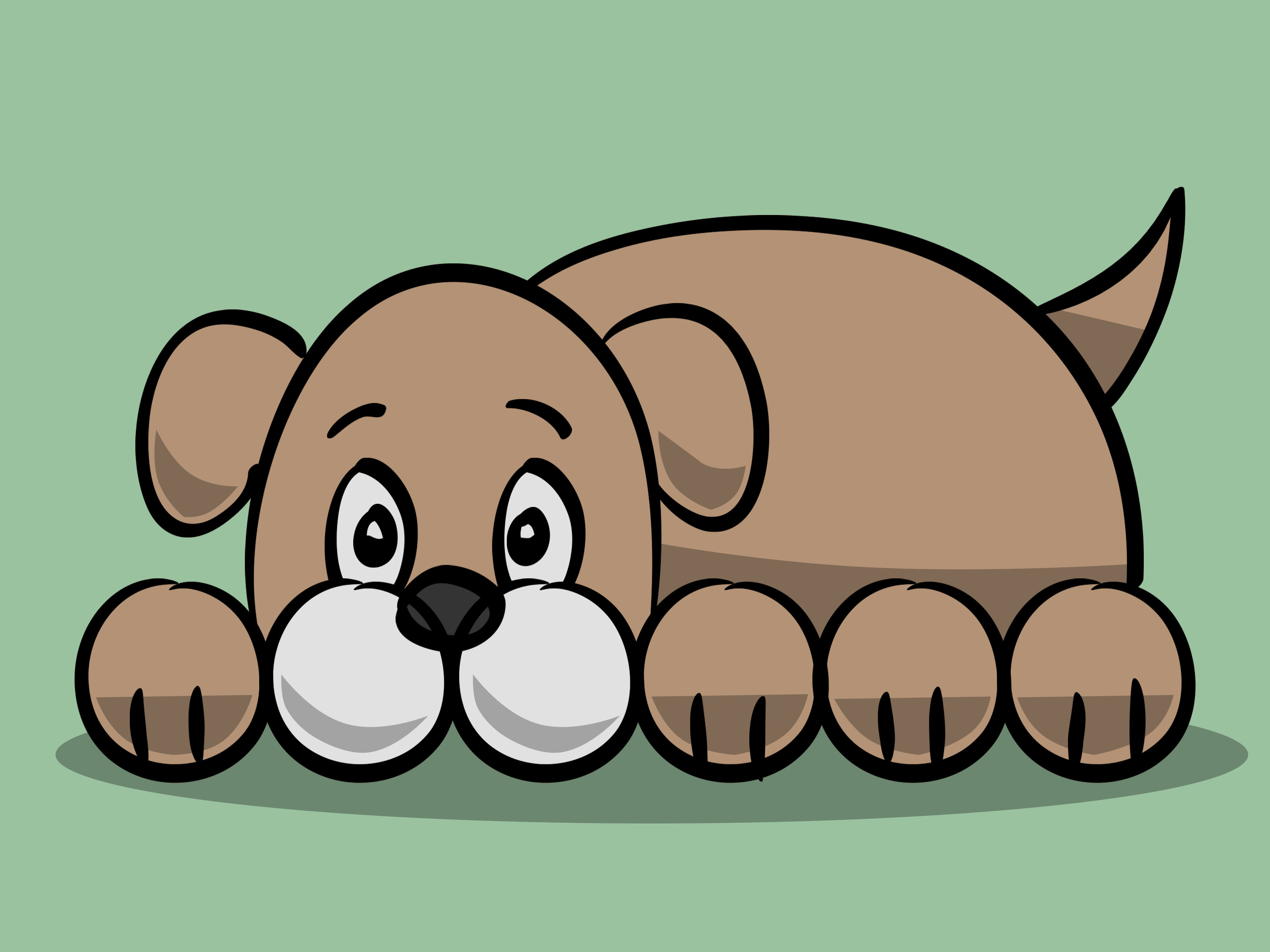 3200x2400 How To Draw A Simple Cartoon Dog Steps - Dog For Drawing