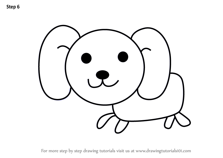 848x602 Learn How To Draw A Dog For Kids - Dog For Kids Drawing