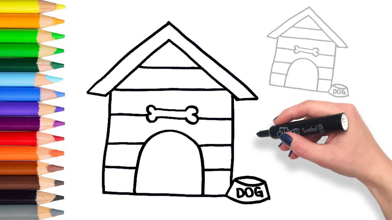 Dog House Drawing at Explore