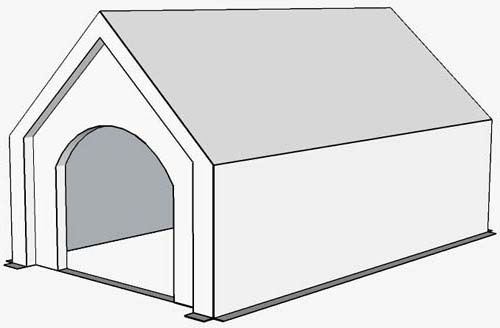 500x328 Chimney King Chimney Cap - Dog House Drawing