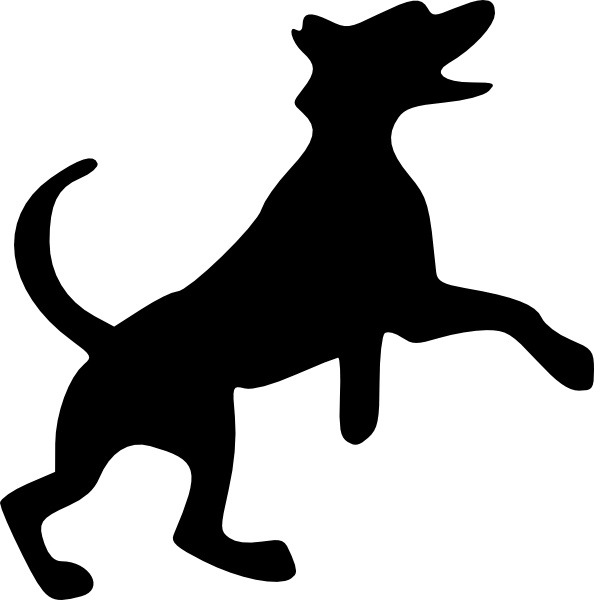 594x600 jumping dog clip art free vector in open office drawing - Dog Jumping Drawing