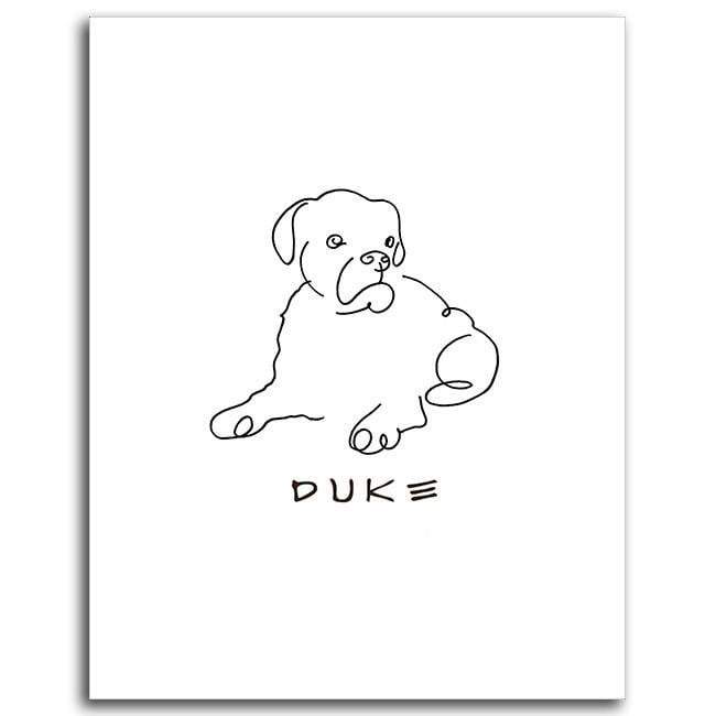 650x650 Dog Line Drawing Line Drawing Art Personalized Art - Dog Line Drawing