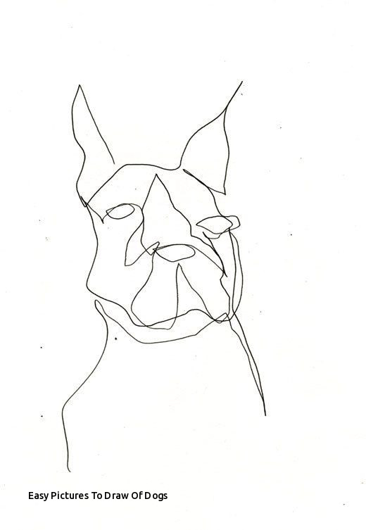 520x753 Easy Pictures To Draw Of Dogs Create Your Own Dog Drawing Step - Dog Line Drawing Art
