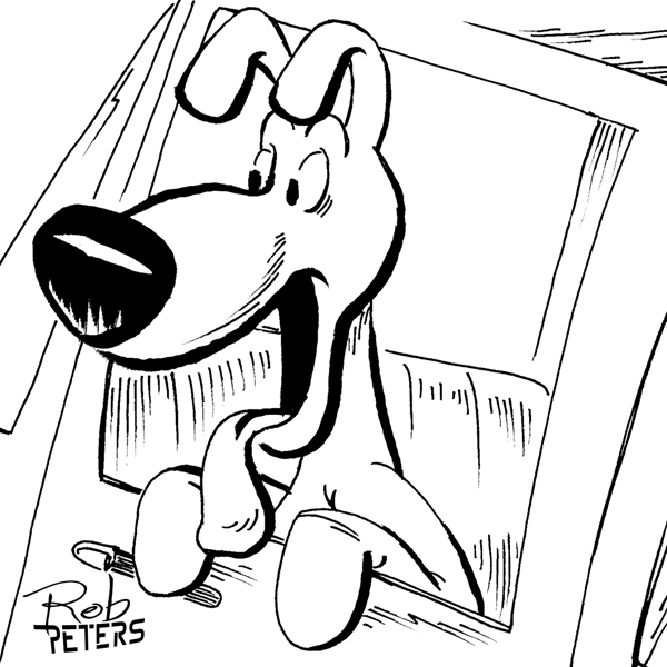 600x600 daily drawing dog - Dog Loves Drawing