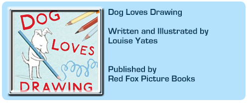 500x208 dog loves drawing - Dog Loves Drawing