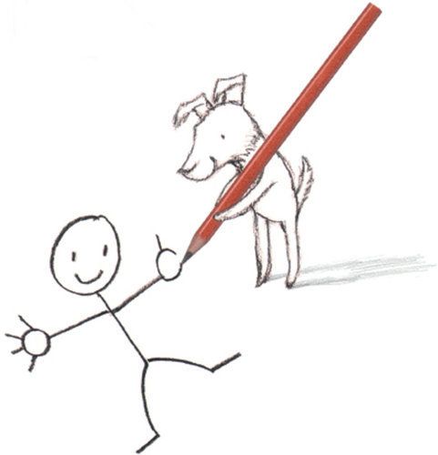 481x500 illustration from loves - Dog Loves Drawing