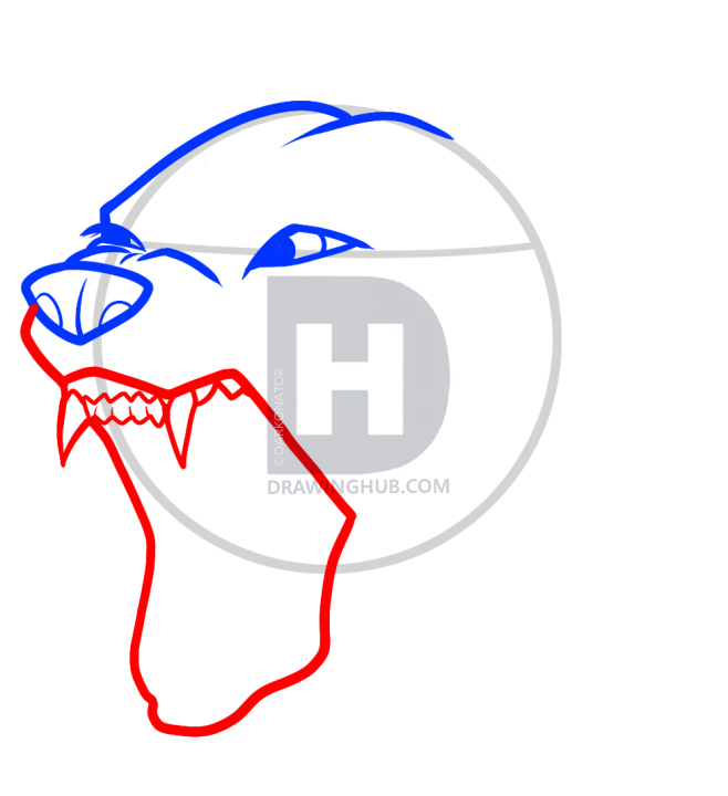 658x720 How To Draw An Angry Dog, Angry Dog, Step - Dog Mouth Drawing