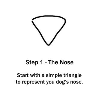 330x306 How To Draw A Dog - Dog Nose Drawing