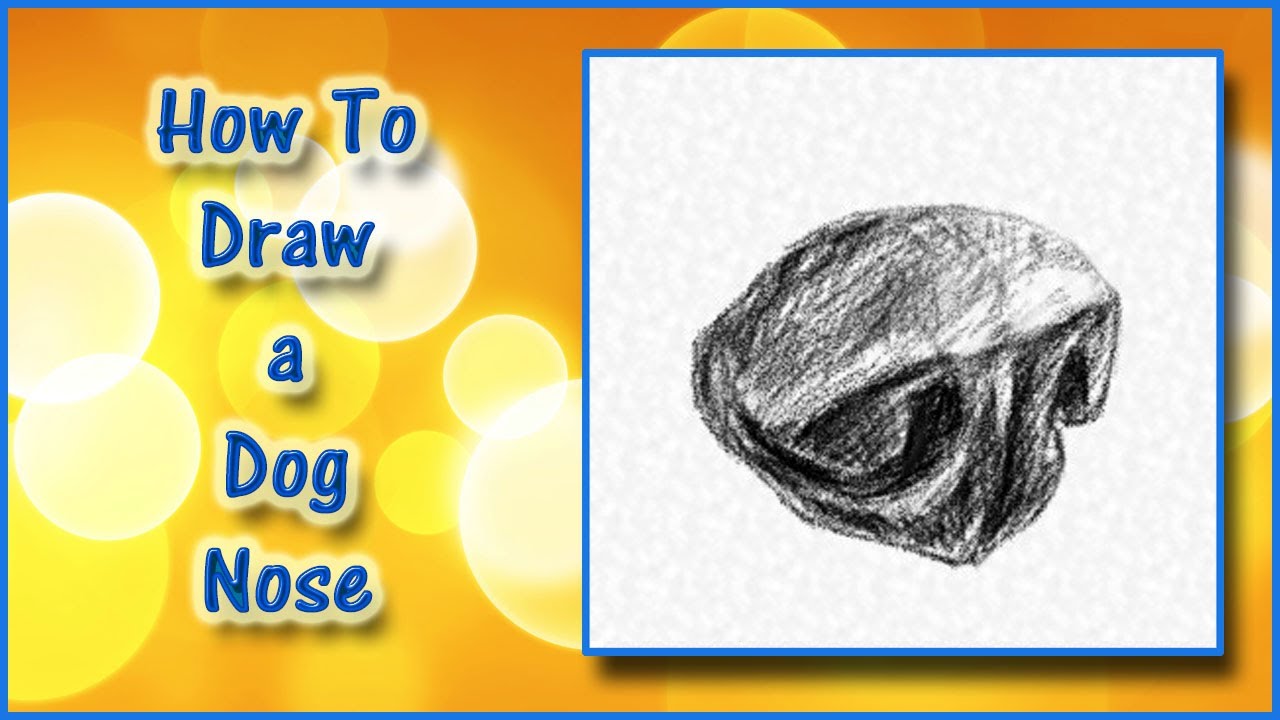 1280x720 How To Draw A Dog Nose Drawing Tutorial - Dog Nose Drawing