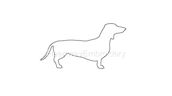 570x321 Dog Outline Cat Dog Outline Tattoo - Dog Outline Drawing