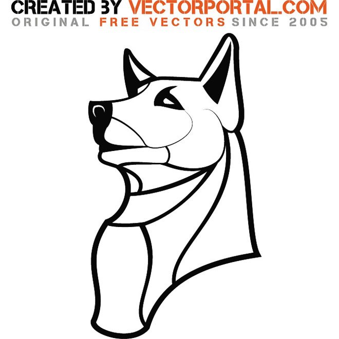 660x660 Dog Outline Drawing Free Vector - Dog Outline Drawing