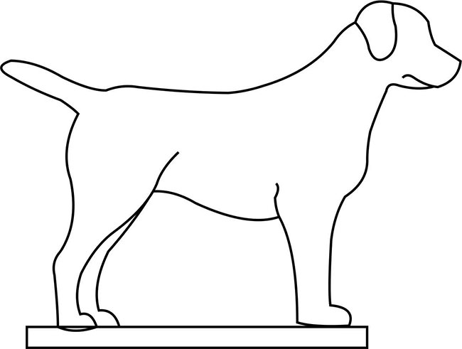 Dog Outline Drawing at PaintingValley.com | Explore collection of Dog ...