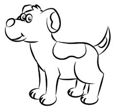 236x223 Outline Of A Dog - Dog Outline Drawing