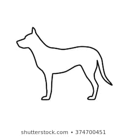 Dog Outline Drawing at PaintingValley.com | Explore collection of Dog ...