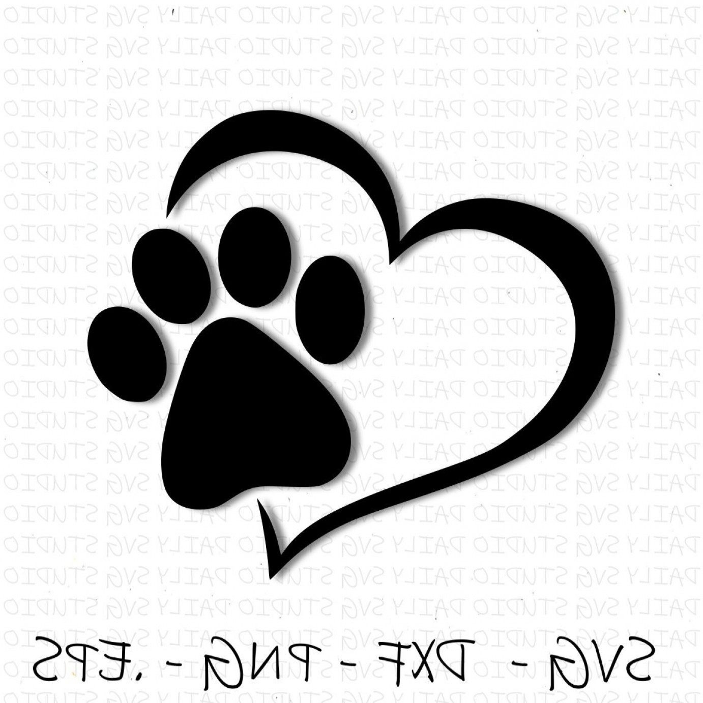 Dog Paw Print Drawing