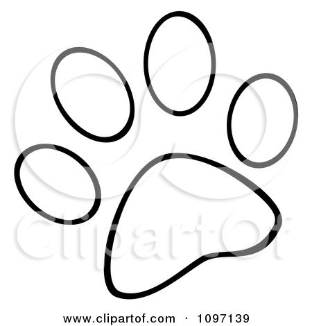 450x470 Dog Paw Print Coloring - Dog Paw Print Drawing