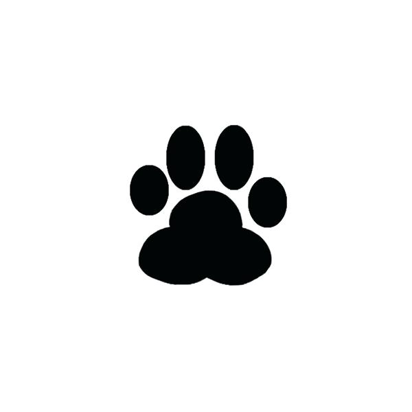 600x600 Dog Paw Print Silhouette Safe Ink For Prints Hand Drawing Amalafood - Dog Paw Print Drawing