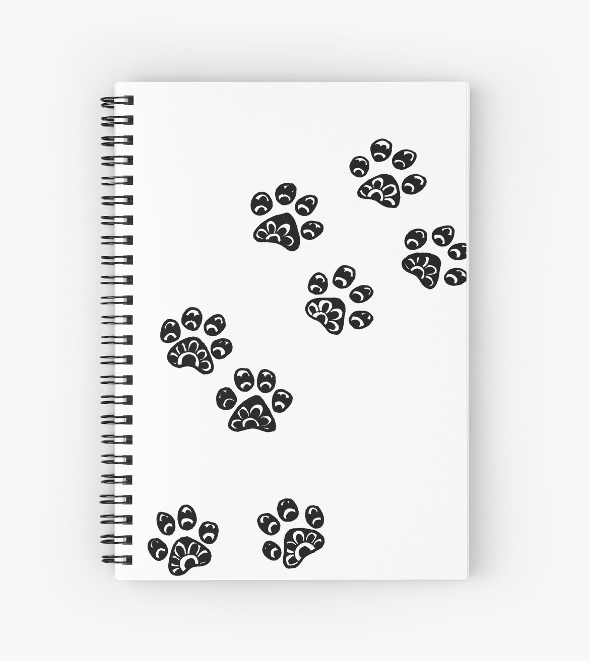 1171x1313 Mandala Dog Paw Prints Spiral Notebooks - Dog Paw Print Drawing