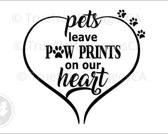340x270 Paw Print Heart Etsy - Dog Paw Print Drawing