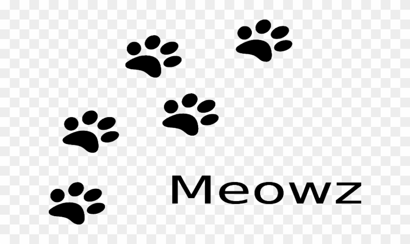 840x500 Cat Paw Print Clipart Cat Dog Clip Art - Dog Paw Print Drawing