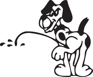 310x258 smells like dog flip flops every day - Dog Peeing Drawing