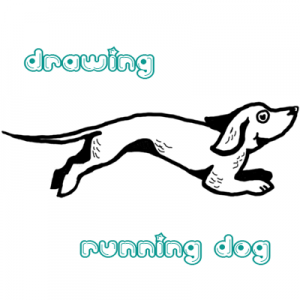 300x300 How To Draw Cartoon Dog Running, Jumping, And Playing - Dog Running Drawing