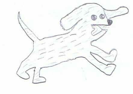 442x313 How To Draw A Running Dog Steps - Dog Running Drawing
