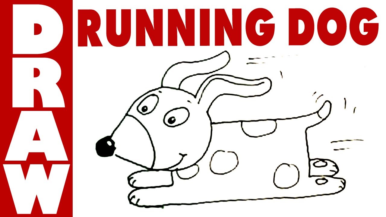 1280x720 How To Draw A Running Dog! - Dog Running Drawing