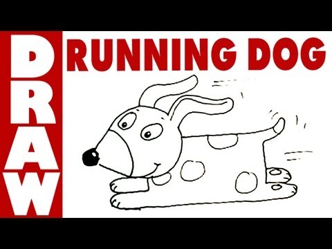 480x360 How To Draw A Running Dog Drawing School Shoo Rayner - Dog Running Drawing