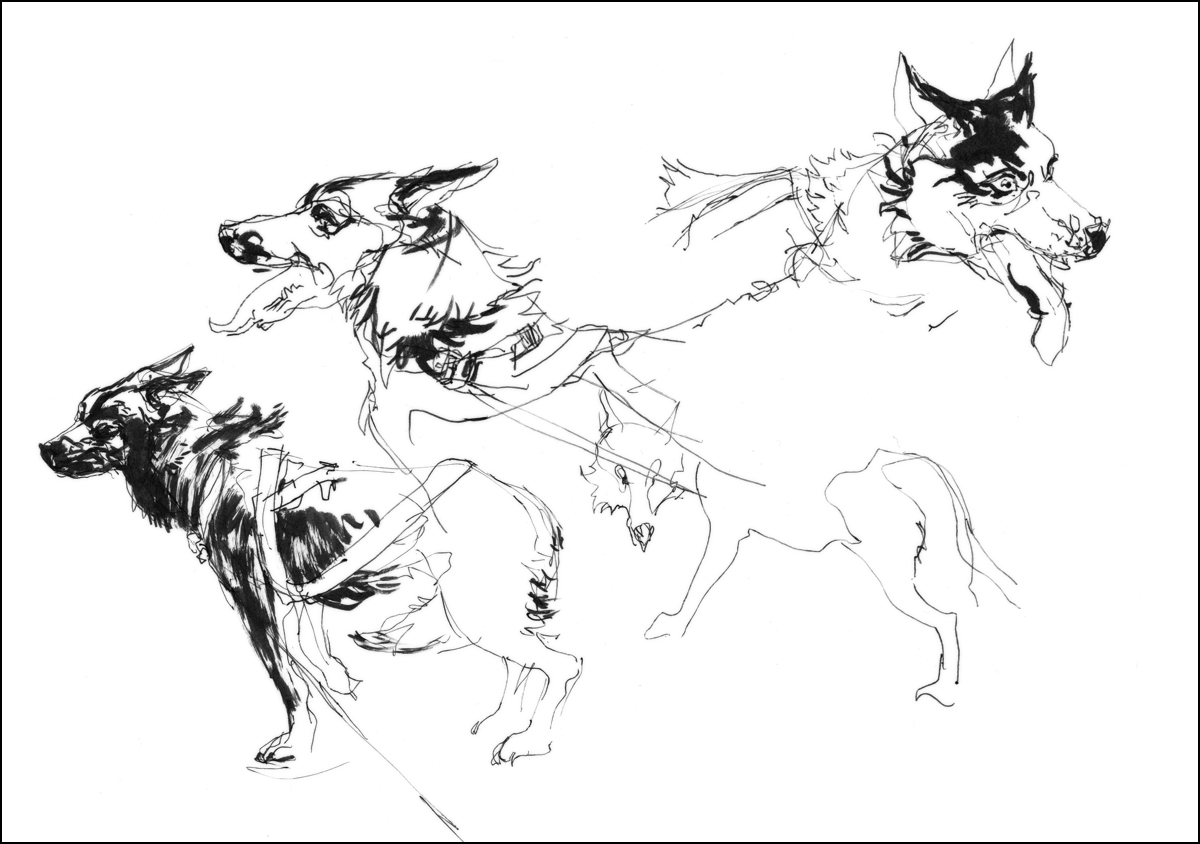 1200x844 run dog run citizen sketcher - Dog Running Drawing