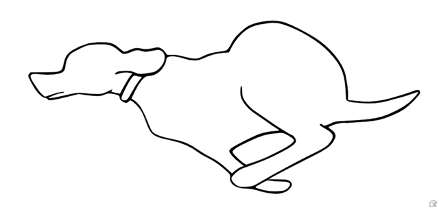 640x306 Dog Muddyparasol's Blog - Dog Running Drawing