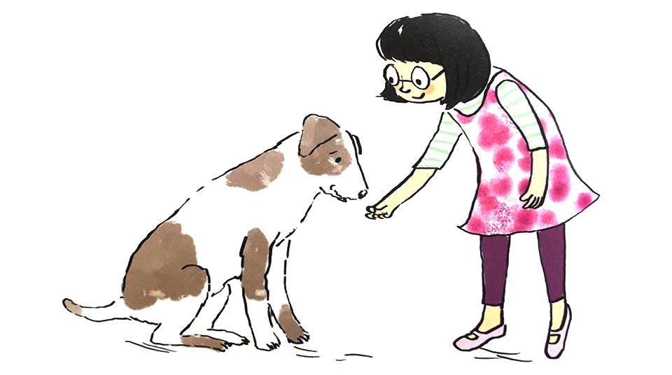 960x536 How To Teach Your Dog To Lie Down We Heart Pet - Dog Sitting Down Drawing