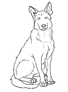 236x319 How To Draw German Shepherd Dog Face Printable Step - Dog Sitting Down Drawing