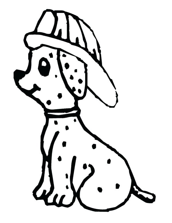 600x776 Sparky The Fire Dog Coloring Pages Drawing Fire Dog Coloring Pages - Dog Sitting Down Drawing