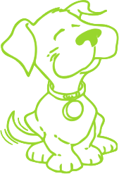 169x247 Happy Dog Sitting Drawing - Dog Sitting Drawing