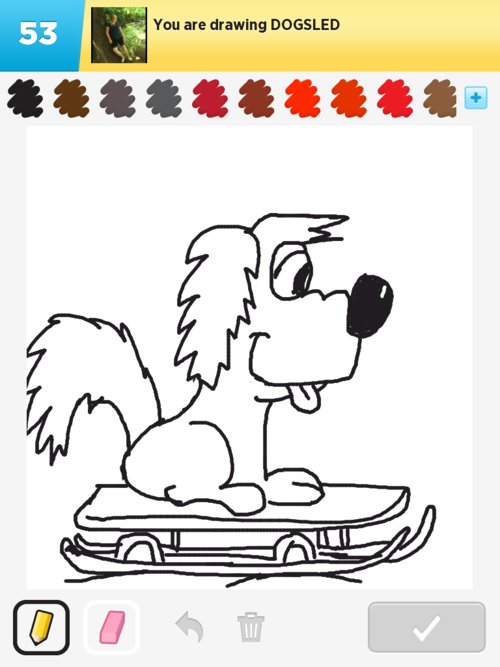 500x667 Dogsled Drawings - Dog Sled Drawing