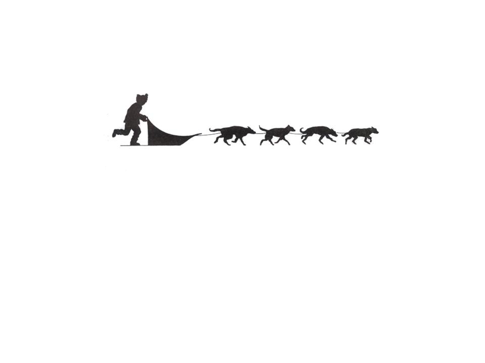 960x720 Dog Sled Clipart - Dog Sled Drawing