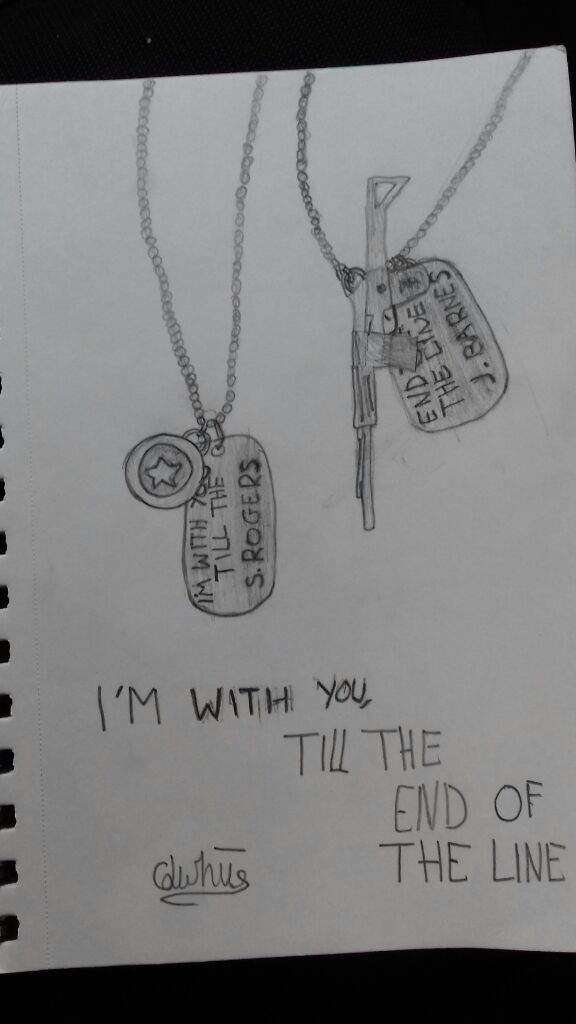 576x1024 Steve And Bucky Dog Tags Drawing Marvel Amino - Dog Tag Drawing