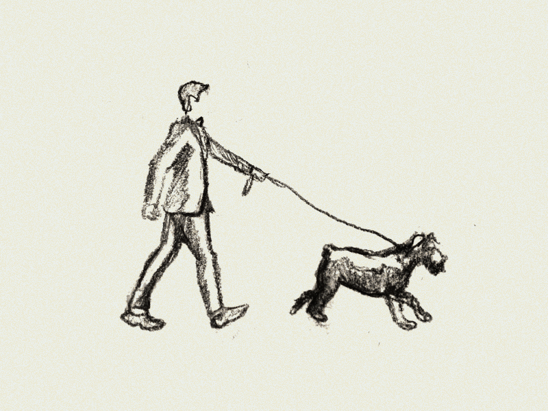 Dog Walking Drawing at Explore collection of Dog
