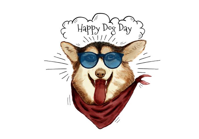 700x490 cute and funny fashion dog smiling wearing sunglasses and scarf - Dog With Sunglasses Drawing